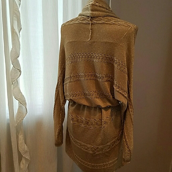 Alfani Metallic Draped Shawl/Cardigan - Picture 5 of 8